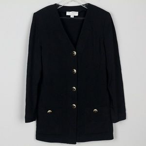 Vintage St John Blazer Jacket Santana Button Down